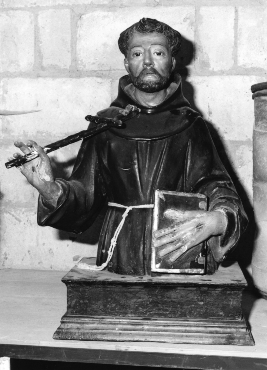 San Francesco d'Assisi (busto) - bottega campana (prima metà sec. XVIII)