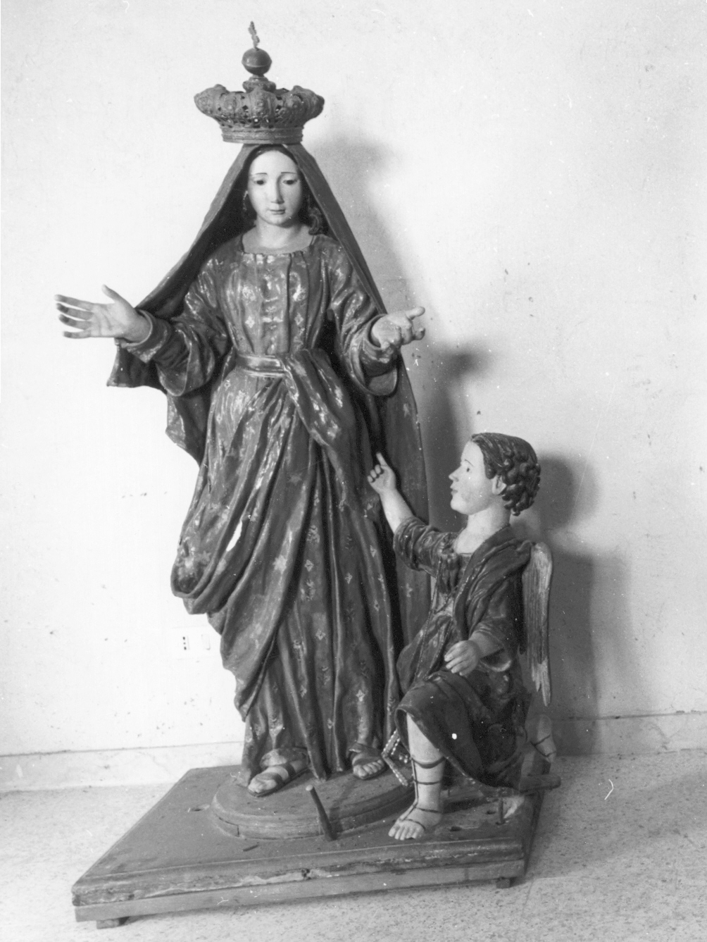 Annunciazione (gruppo scultoreo) - bottega leccese (seconda metà sec. XIX)