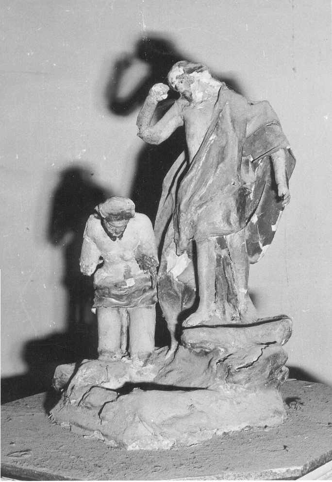 battesimo di Cristo (gruppo scultoreo) - bottega leccese (inizio sec. XX)