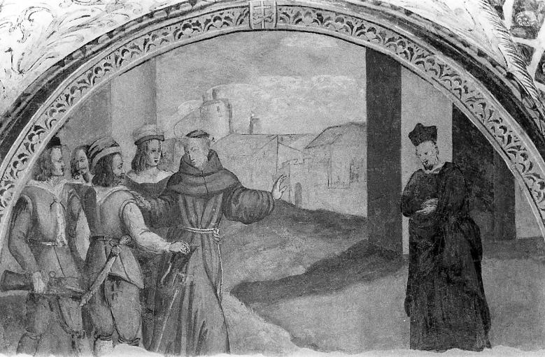 Sant'Antonio da Padova converte il curato dissoluto (dipinto, ciclo) di Sciarra Giuseppe (sec. XVII)