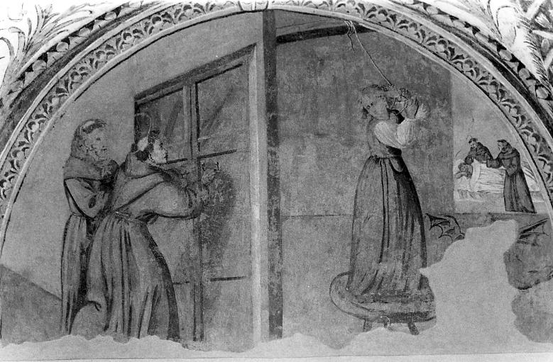 Sant'Antonio da Padova salva la donna che si voleva impiccare (dipinto, ciclo) di Sciarra Giuseppe (sec. XVII)