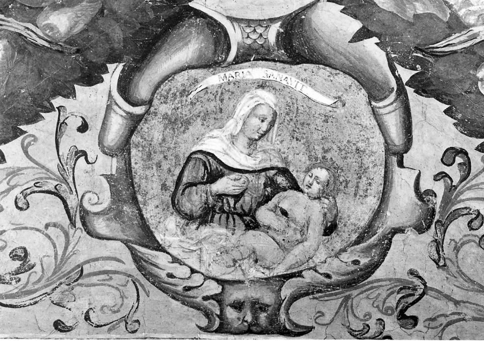 Creazione di Eva, Visitazione, Natività, Madonna col Bambino, Madonna del Latte (dipinto, ciclo) di Sciarra Giuseppe (sec. XVII)