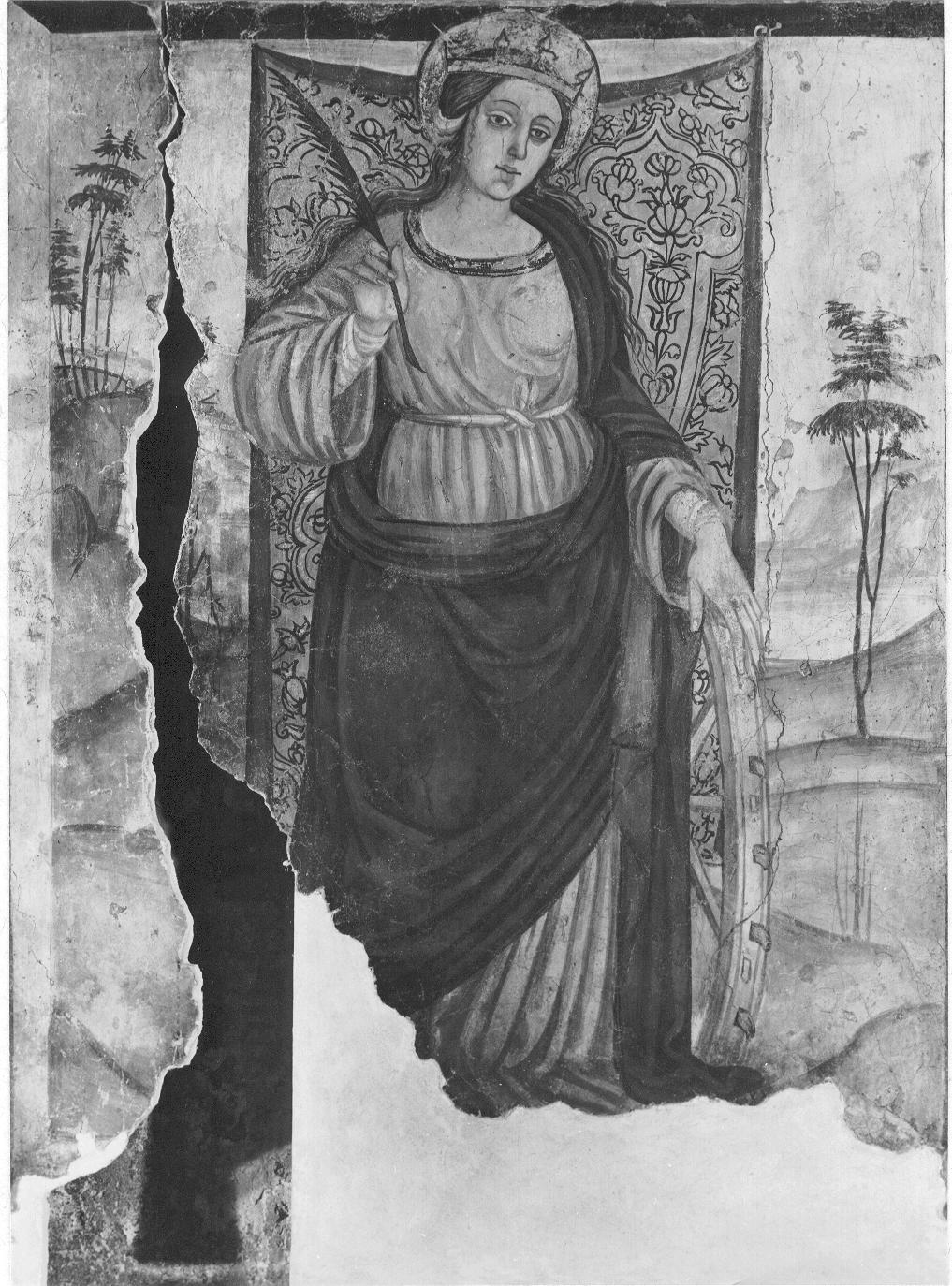 Santa Caterina d'Alessandria (dipinto, elemento d'insieme) di Todisco Giovanni, Luce Giovanni (prima metà sec. XVI)