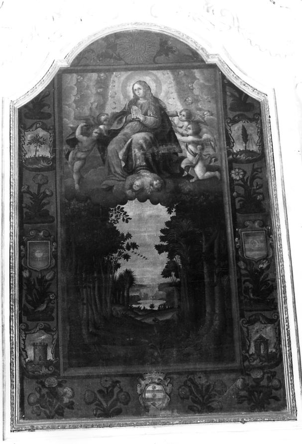 Madonna Assunta e simboli mariani, Madonna Assunta (dipinto) - ambito napoletano (primo quarto sec. XVII)