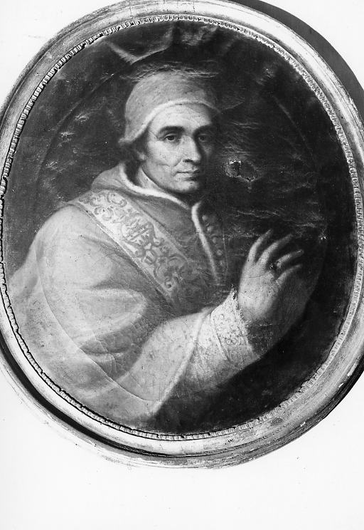 ritratto del papa Clemente XIV, ritratto di ecclesiastico (dipinto) - ambito romano (seconda metà sec. XVIII)