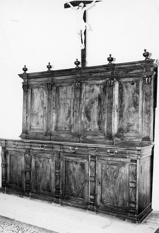 armadio da sacrestia - bottega lucana (metà sec. XIX)