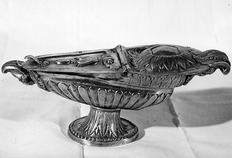 navicella portaincenso - bottega napoletana (sec. XIX)