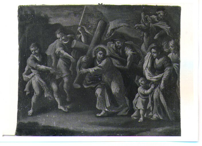 stazione VIII: Gesù consola le donne di Gerusalemme (dipinto, ciclo) - ambito napoletano (sec. XVIII)