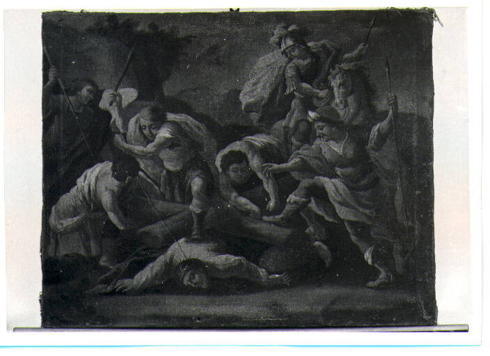 stazione IX: Gesù cade sotto la croce la terza volta (dipinto, ciclo) - ambito napoletano (sec. XVIII)