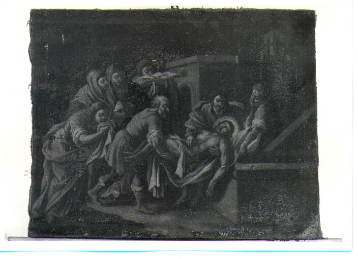 stazione XIV: Gesù deposto nel sepolcro (dipinto, ciclo) - ambito napoletano (sec. XVIII)