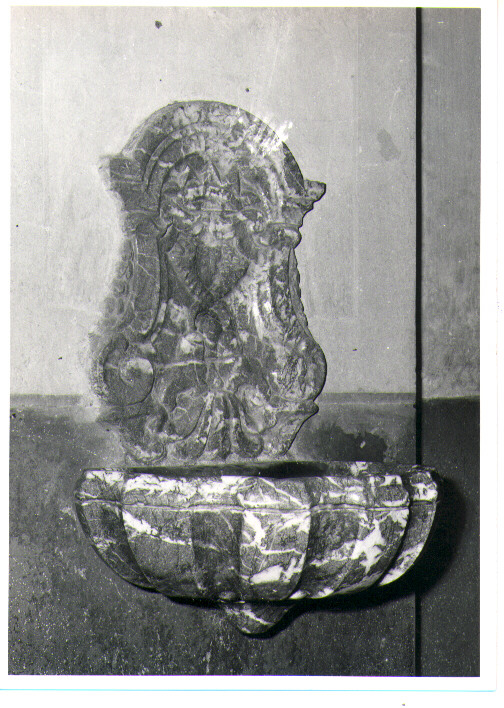 acquasantiera, coppia - bottega napoletana (sec. XVIII)