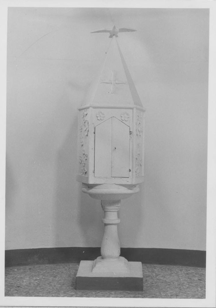 fonte battesimale - bottega lucana (sec. XIX)