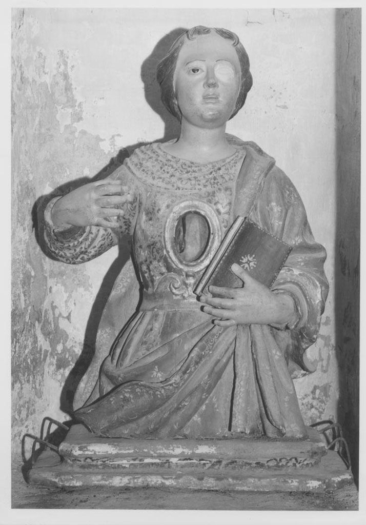 reliquiario - a busto - bottega napoletana (prima metà sec. XVIII)