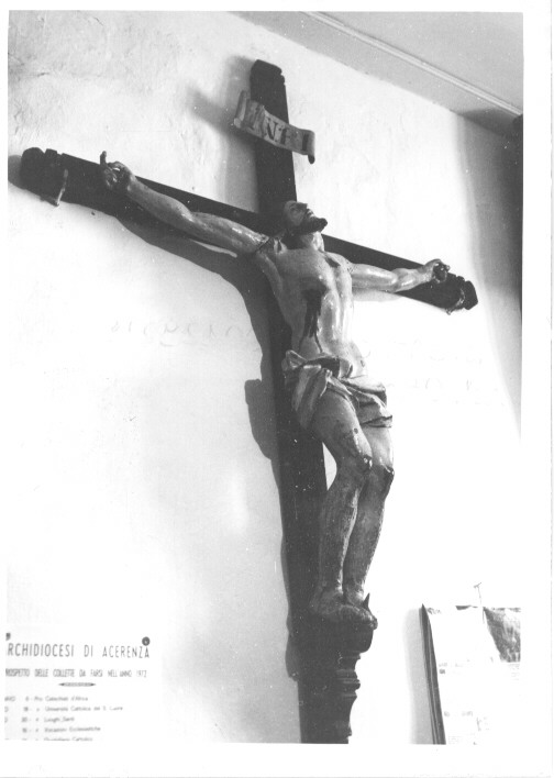Cristo crocifisso (scultura) - bottega Italia meridionale (prima metà sec. XIX)