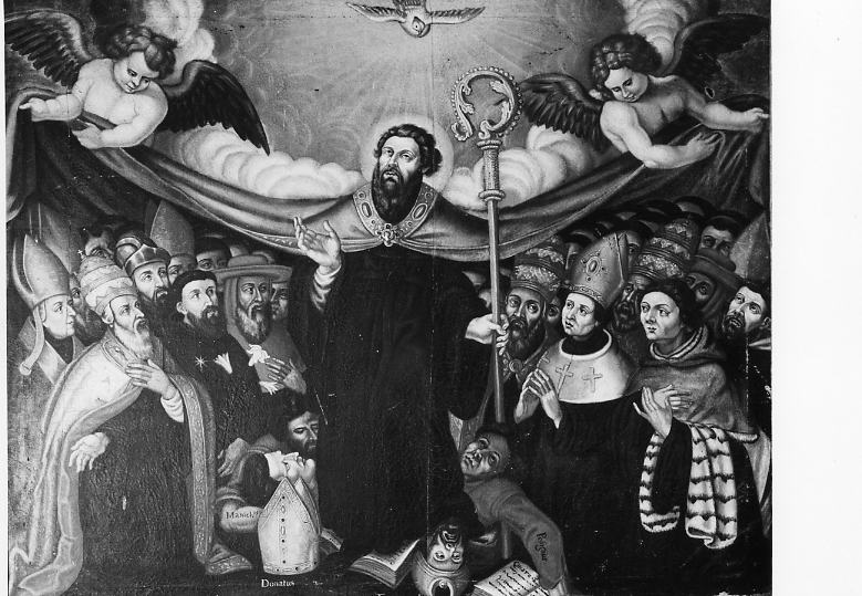 gloria di Sant'Agostino (dipinto) - ambito Germania meridionale (prima metà sec. XVII)