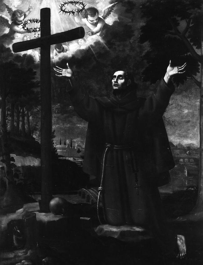 estasi di San Pietro d'Alcantara, Santo (dipinto) di Frate Giacomo da San Vito (sec. XVII)