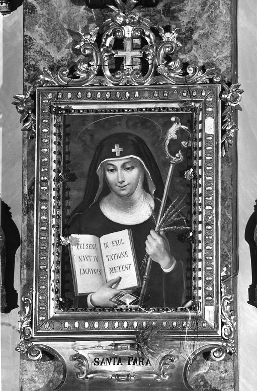 Santa Fara, Santa (dipinto) - ambito lucano (seconda metà sec. XIX)