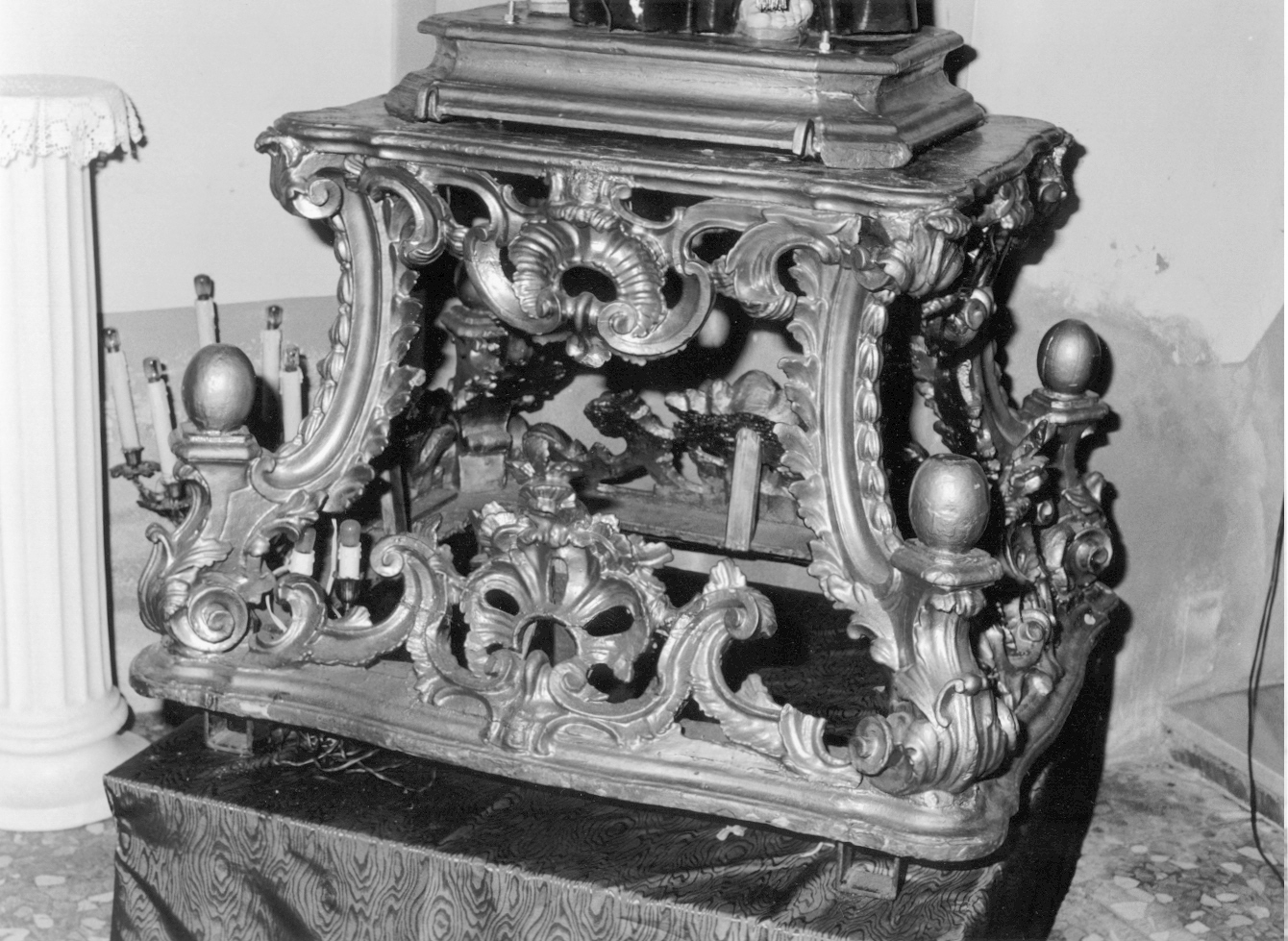 base processionale - bottega napoletana (seconda metà sec. XVIII)