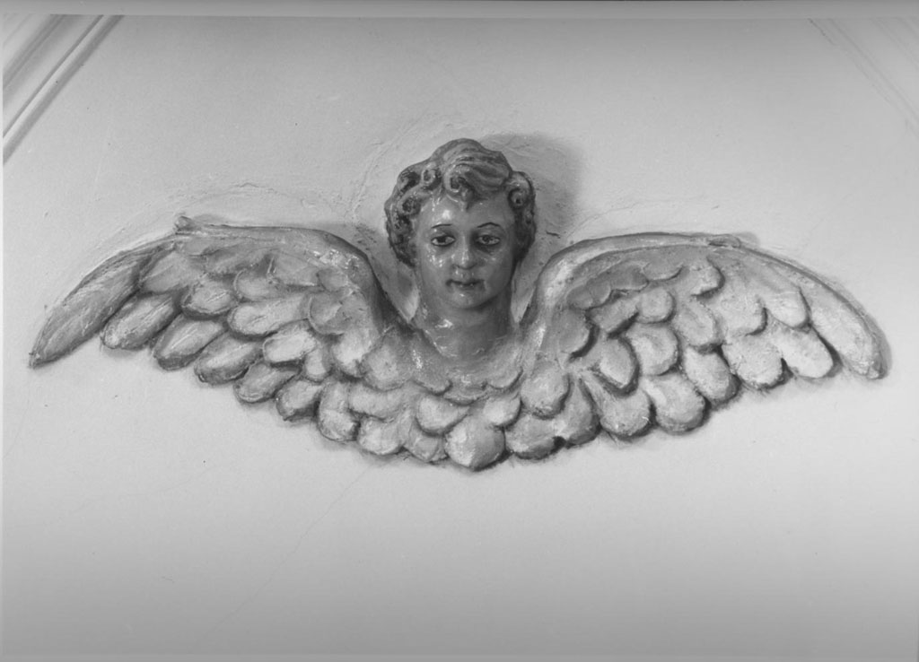 cherubino (rilievo, serie) - bottega lucana (sec. XX)