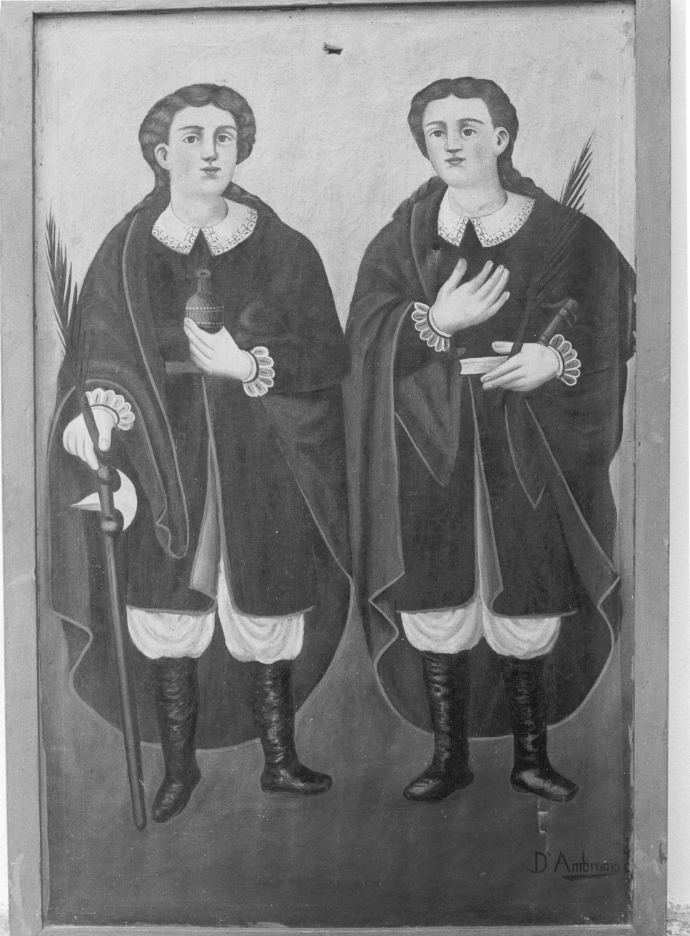 Santi Cosma e Damiano, Santi (dipinto) di D'Ambrogio (prima metà sec. XX)