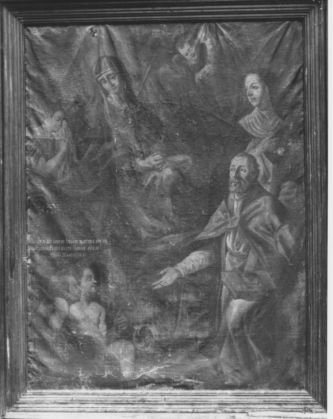 Madonna Addolorata e Santi (dipinto) - ambito Italia meridionale (fine/inizio secc. XVII/ XVIII)