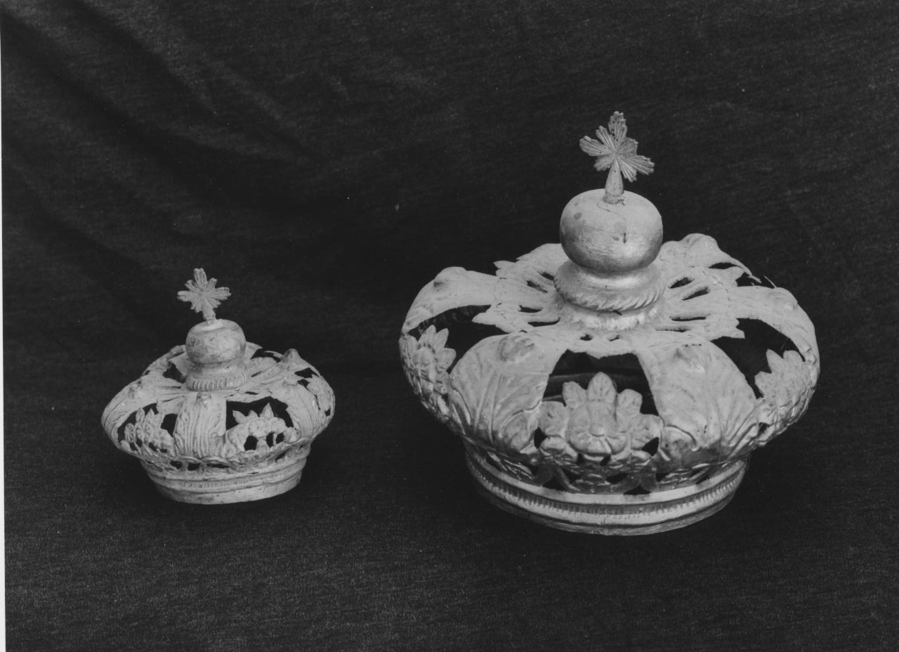 corona - bottega Italia meridionale (sec. XIX)