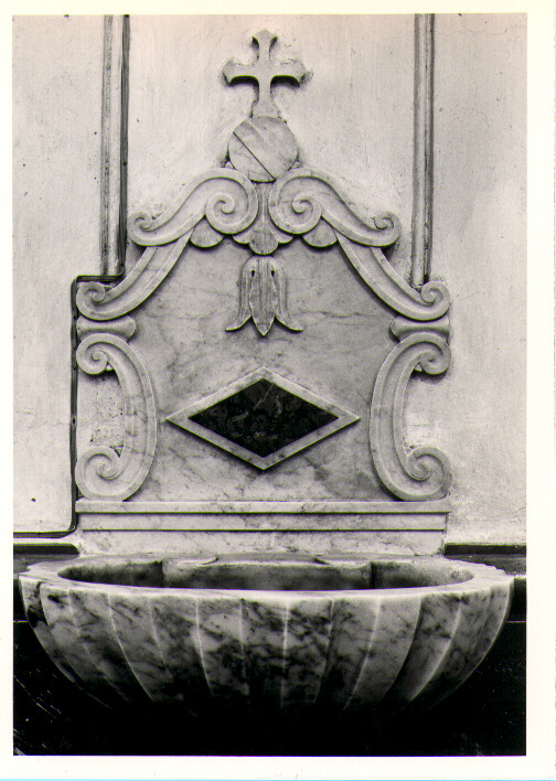 acquasantiera, serie - bottega Italia meridionale (sec. XIX)