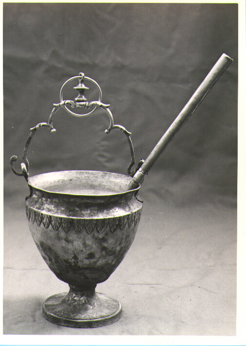 portasecchiello per l'acqua benedetta - bottega napoletana (prima metà sec. XIX)