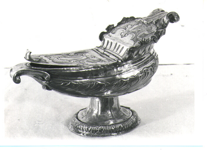 navicella portaincenso - bottega napoletana (sec. XVIII)