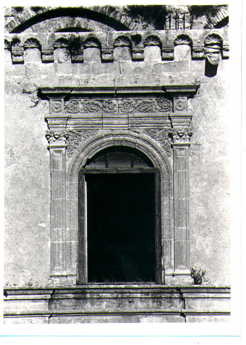 mostra di finestra, serie - bottega Italia meridionale (secc. XV/ XVI)