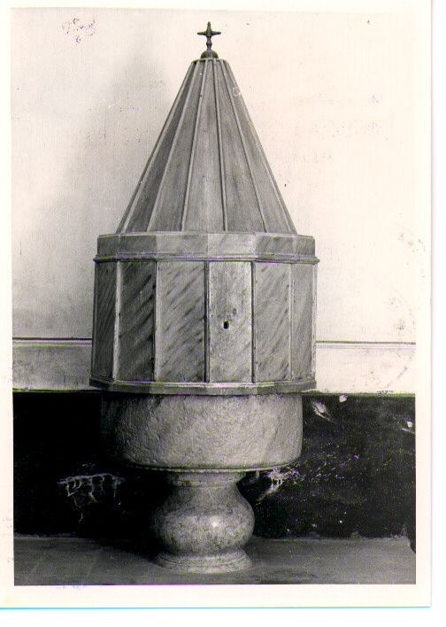 fonte battesimale - bottega lucana (prima metà sec. XIX)