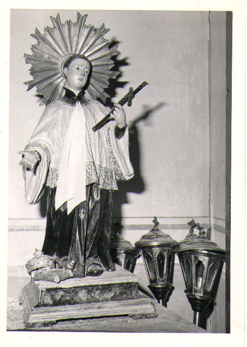 San Luigi Gonzaga (statua) - bottega lucana (sec. XIX)