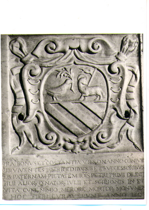 lapide tombale - bottega lucana (sec. XVII)