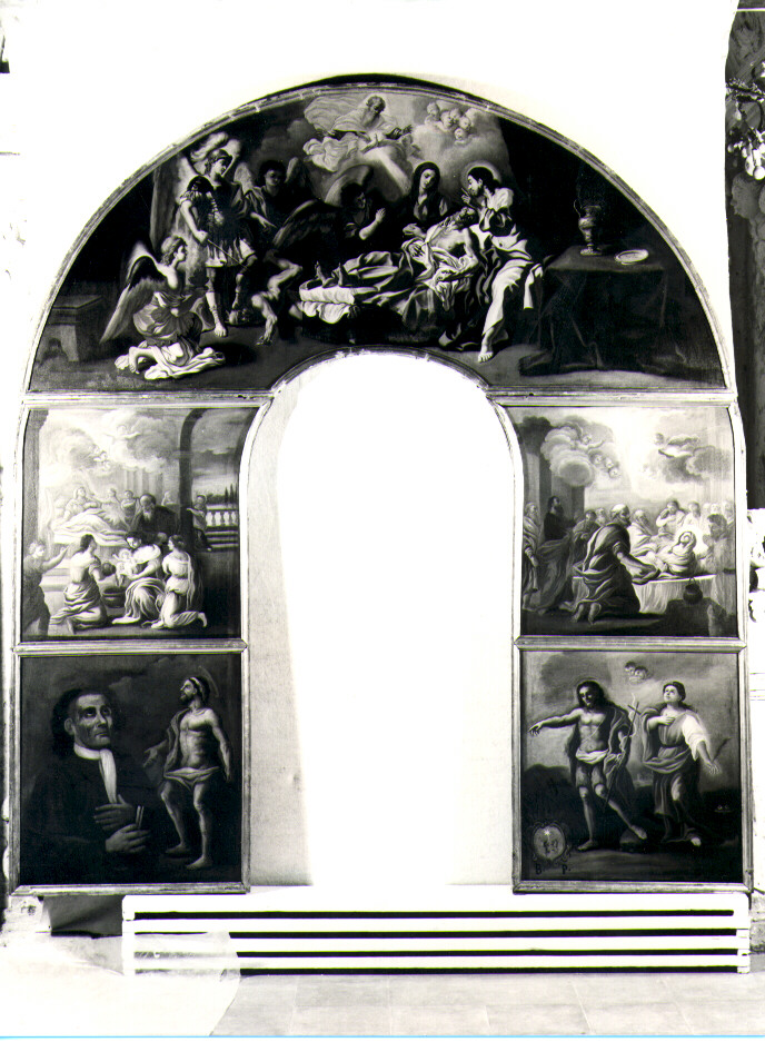 morte di San Giuseppe (dipinto, elemento d'insieme) di Guarino Domenico (prima metà sec. XVIII)