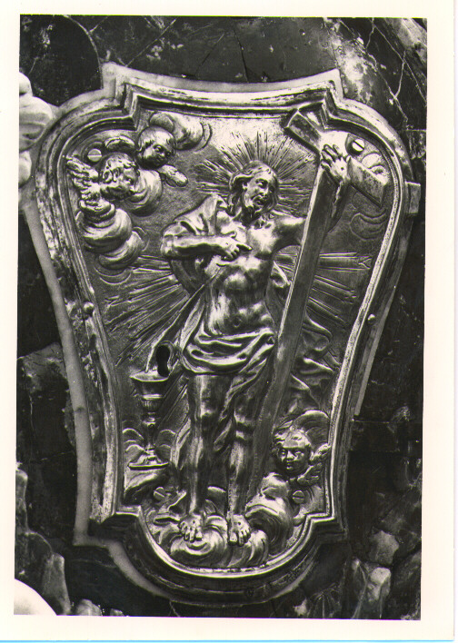 Cristo risorto (sportello di tabernacolo) - bottega napoletana (sec. XVIII)