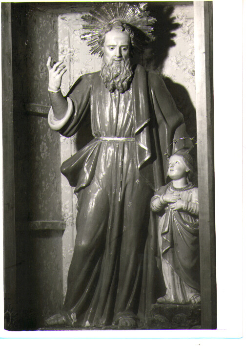 San Gioacchino e la Vergine (statua) - bottega Italia meridionale (sec. XIX)