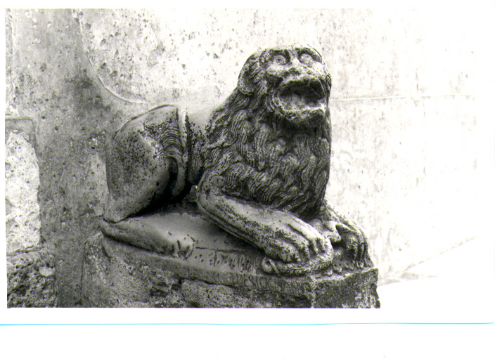leone (scultura) di Francesco da Sicignano (sec. XIII)