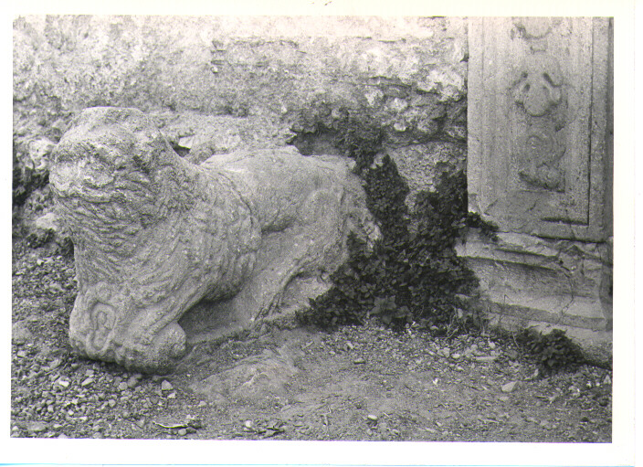 leone (scultura) - bottega lucana (fine/inizio secc. XVI/ XVII)