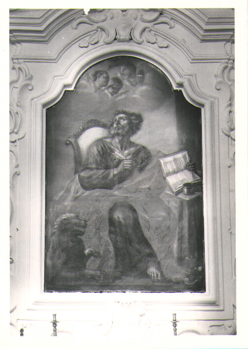 San Marco Evangelista (dipinto) di Guglielmetti Giacinto (sec. XVIII)