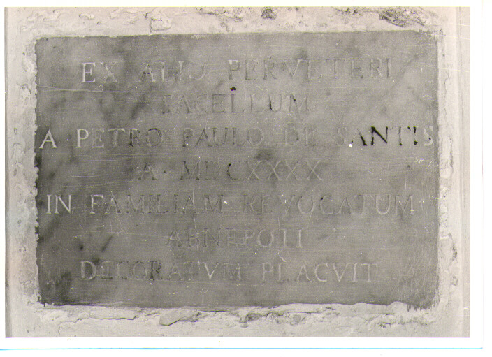 lastra - bottega lucana (sec. XVII)