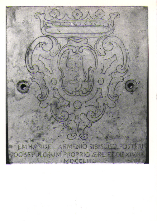 lapide tombale - bottega lucana (sec. XVIII)