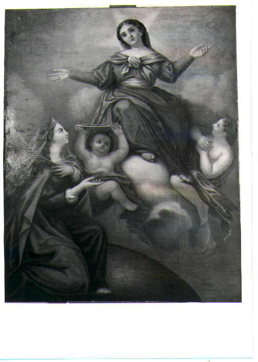 Madonna e Santa Lucia, Madonna (dipinto) - ambito lucano (sec. XVIII)