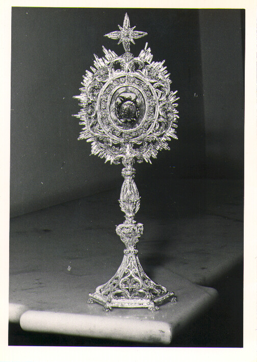 reliquiario - a ostensorio - bottega Italia meridionale (sec. XIX)