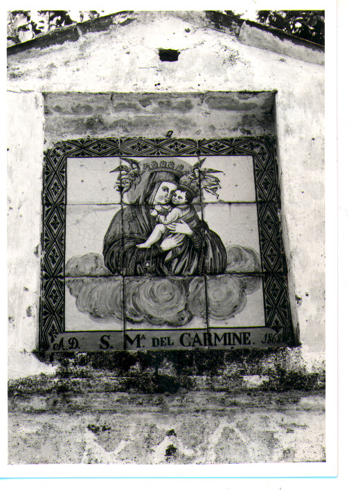 Madonna del Carmelo (edicola) - bottega lucana (sec. XIX)