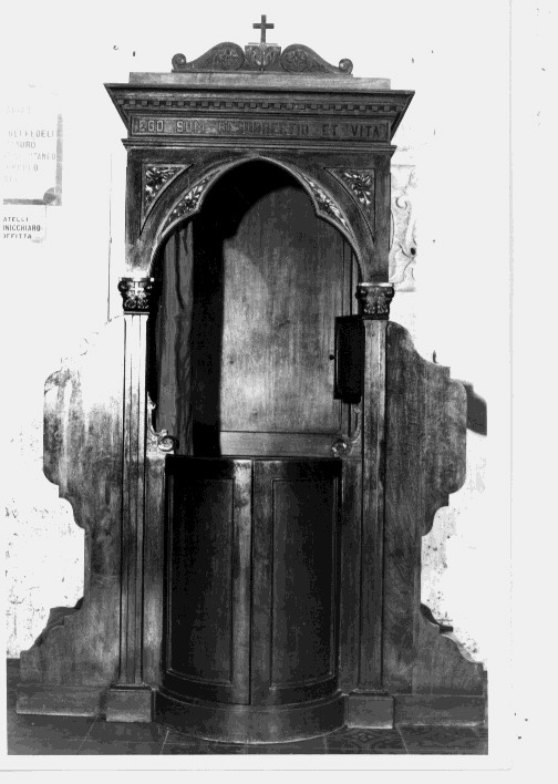 confessionale - bottega lucana (seconda metà sec. XIX)