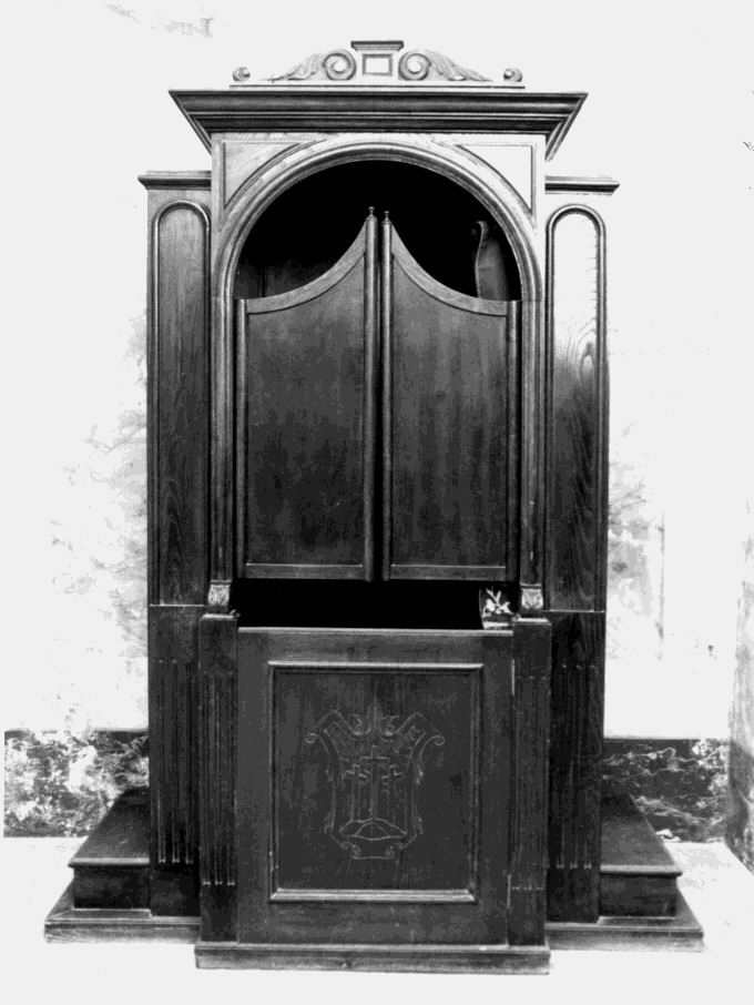 confessionale - bottega lucana (prima metà sec. XX)