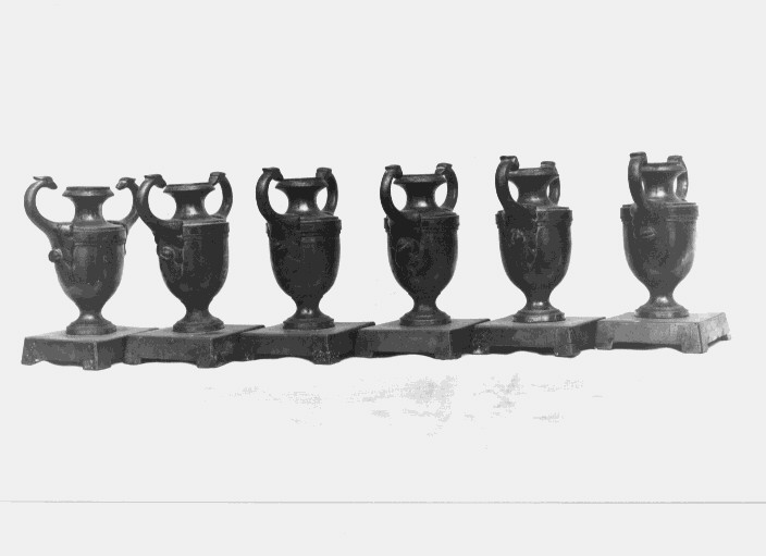 candeliere, serie - bottega lucana (inizio sec. XX)