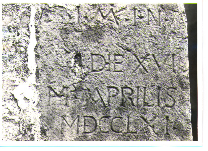 lapide - bottega lucana (sec. XVIII)