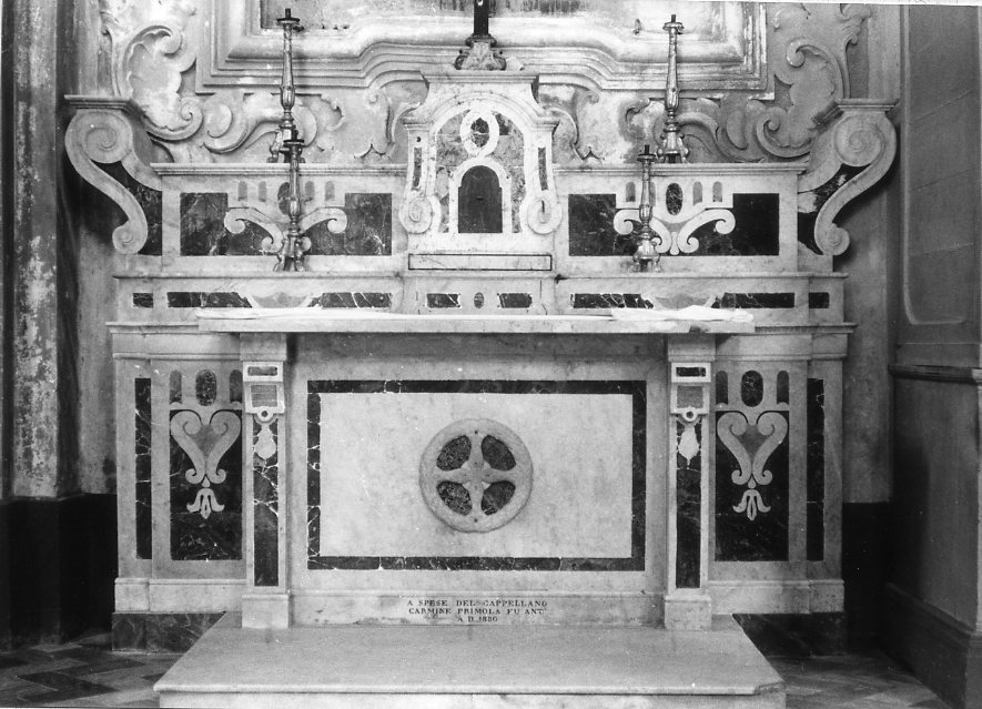 altare, serie - bottega Italia meridionale (sec. XIX, sec. XIX)