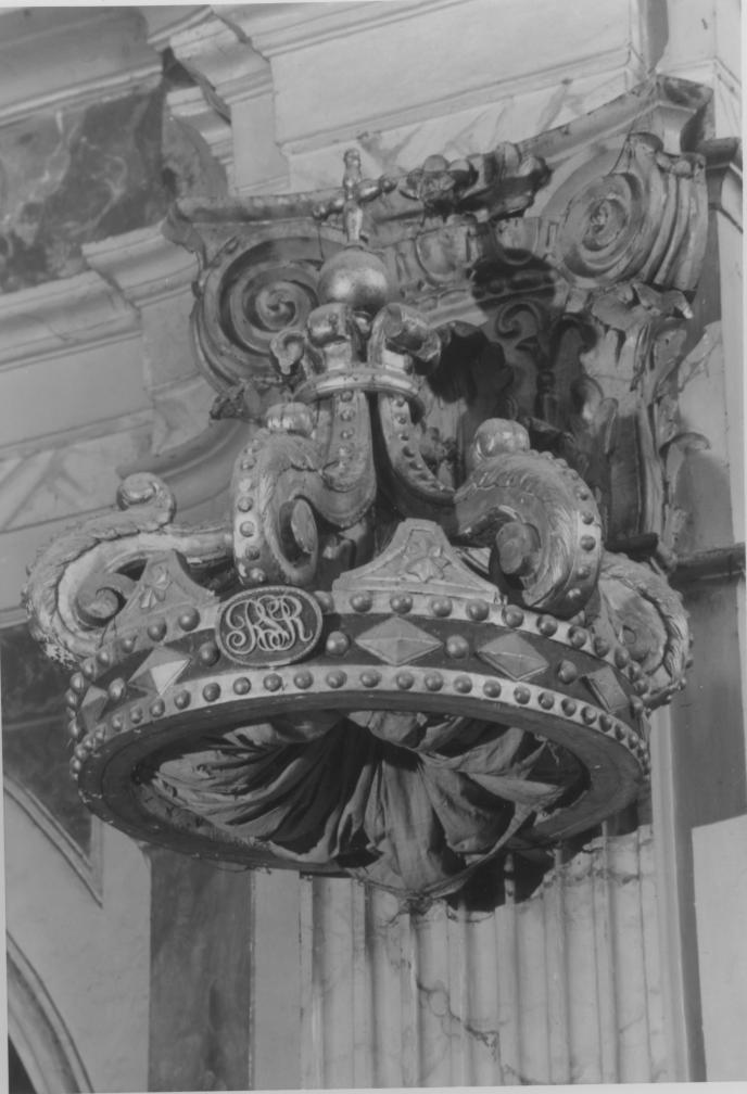 corona di tronetto per esposizione eucaristica - bottega Italia meridionale (seconda metà sec. XIX)